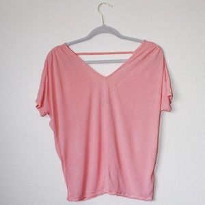 🍑 Low Back Striped Peach Top